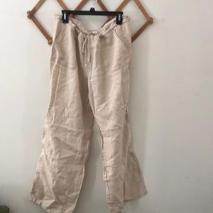 London fog Victoria’s Secret linen beach pants